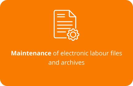Maintenance of electronic labour files and archives